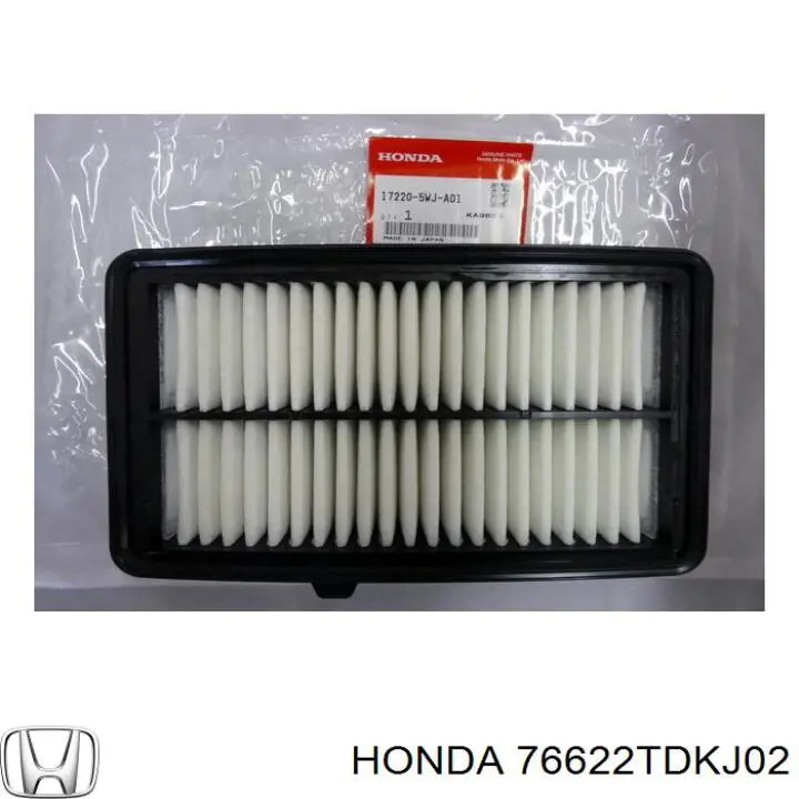 76622TDKJ02 Honda Elástico da escova de limpador pára-brisas de condutor