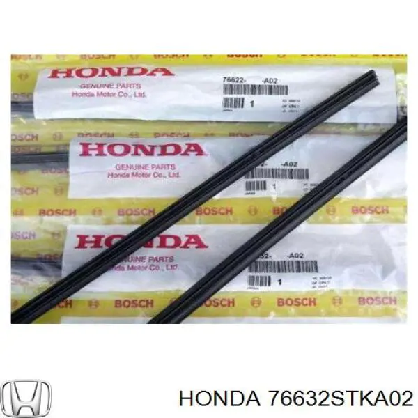76632STKA02 Honda Elástico da escova de limpador pára-brisas de condutor