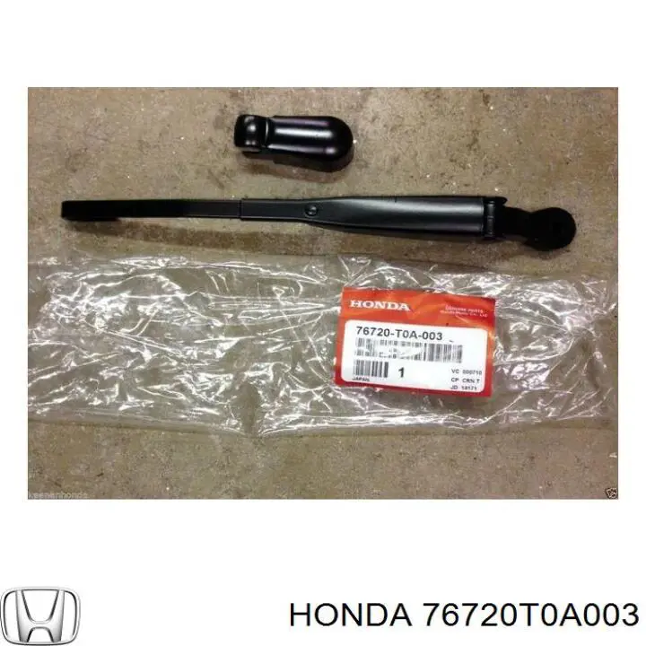 76720T0A003 Honda Braço de limpa-pára-brisas de vidro traseiro