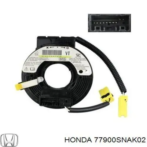 Anel AIRBAG de contato, cabo plano do volante Honda 77900SNAK02 preço, a partir de 30,78 USD