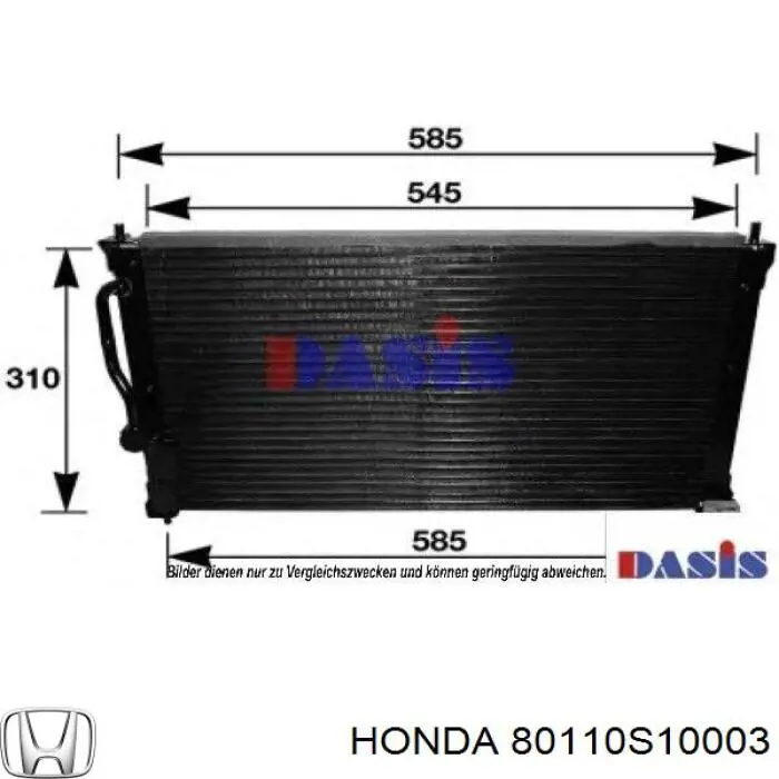 Compre 80110S10003 Honda Radiador de aparelho de ar condicionado