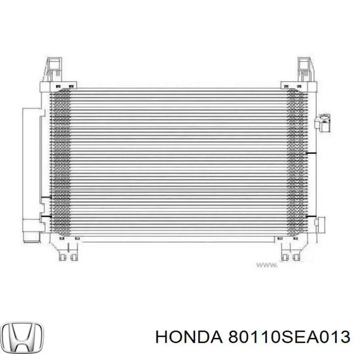 Compre 80110SEA013 Honda Radiador de aparelho de ar condicionado