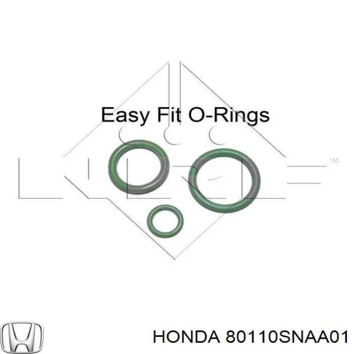 Radiador de aparelho de ar condicionado 80110SNAA01 Honda