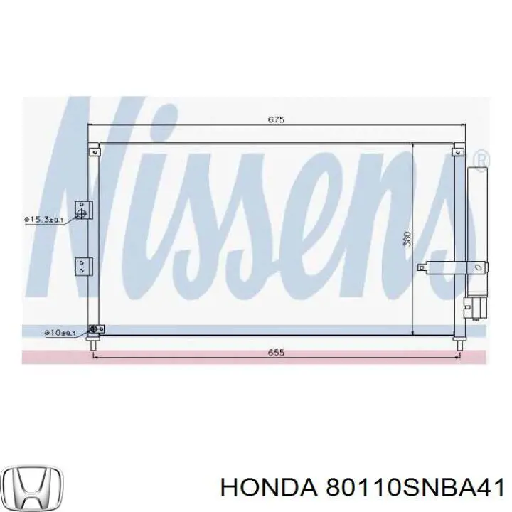 Compre 80110SNBA41 Honda Radiador de aparelho de ar condicionado