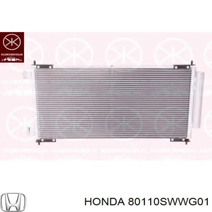 Radiador de aparelho de ar condicionado Honda 80110SWWG01 preço, a partir de 96,29 USD