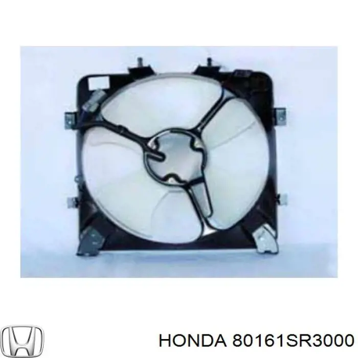 Compre 80161SR3000 Honda Difusor do radiador de aparelho de ar condicionado