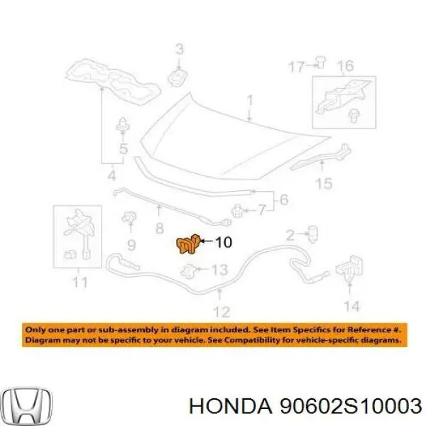 Compre 90602S10003 Honda 