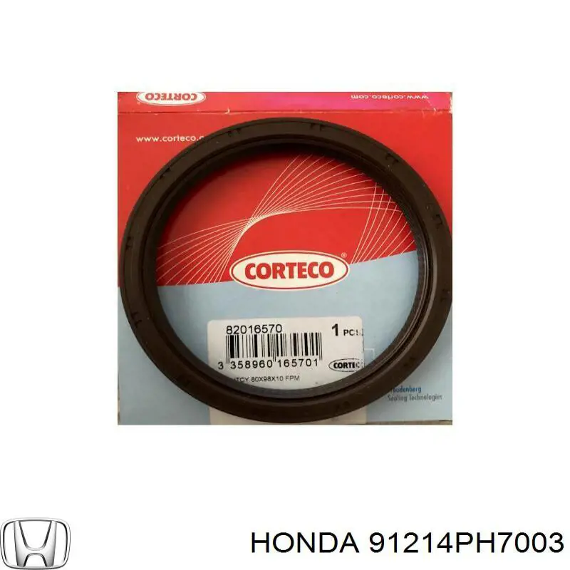 91214PL2003 Honda Vedação traseira de cambota de motor