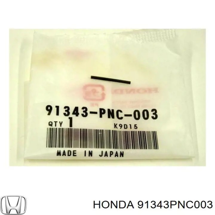 91343PNC003 Honda Vedação de bomba da Direção hidrâulica assistida do volante