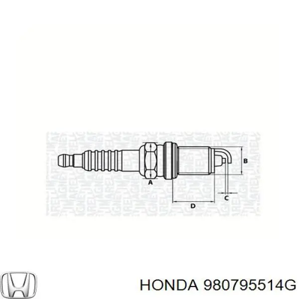 Compre 980795514G Honda Vela de ignição