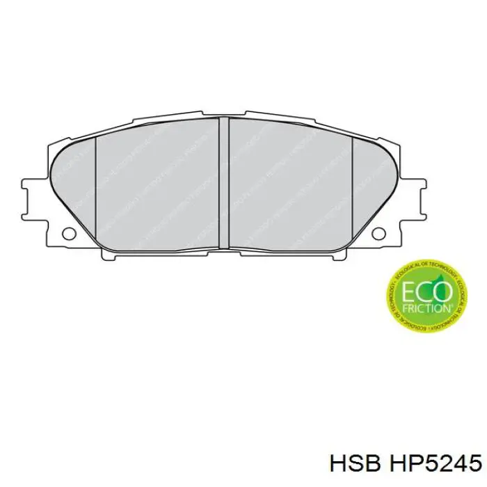 Compre HP5245 HSB Sapatas do freio dianteiras de disco