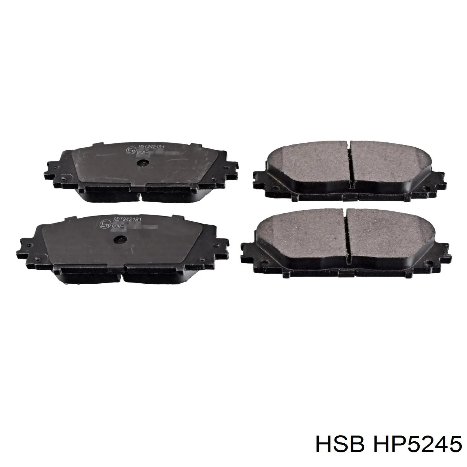 Sapatas do freio dianteiras de disco HSB HP5245 preço, a partir de 32,44 USD