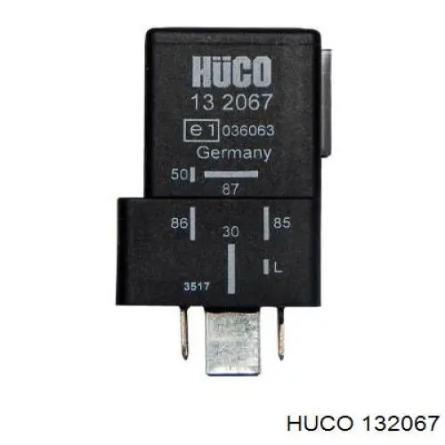 Relê das velas de incandescência 132067 Huco