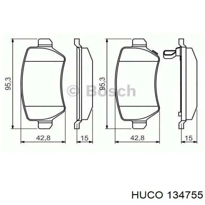 Compre 134755 Huco Fios de alta voltagem, kit