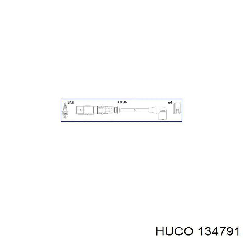 Compre 134791 Huco Fios de alta voltagem, kit