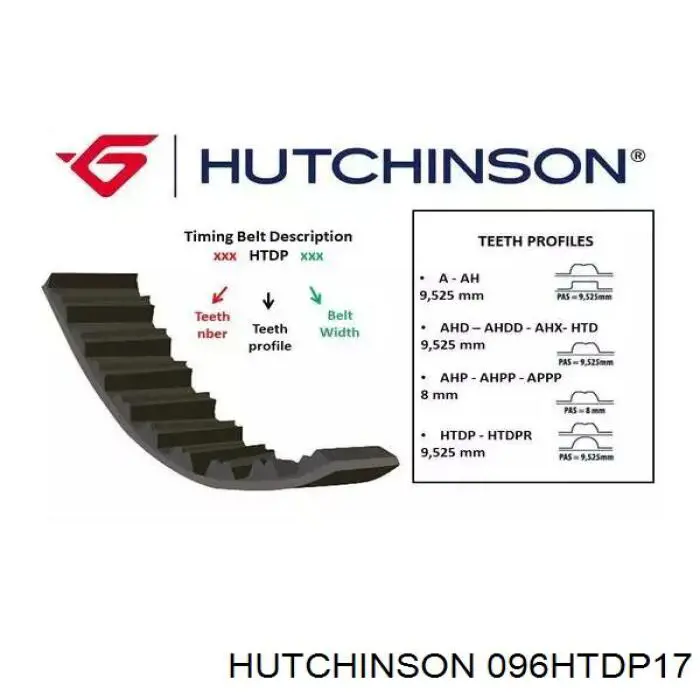 Compre 096HTDP17 Hutchinson Correia do mecanismo de distribuição de gás