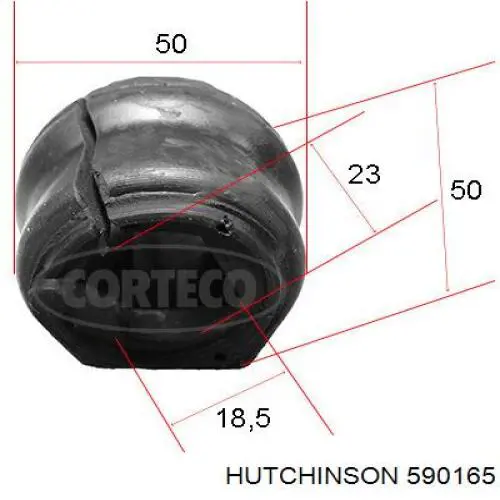 Compre 590165 Hutchinson Bucha de estabilizador dianteiro