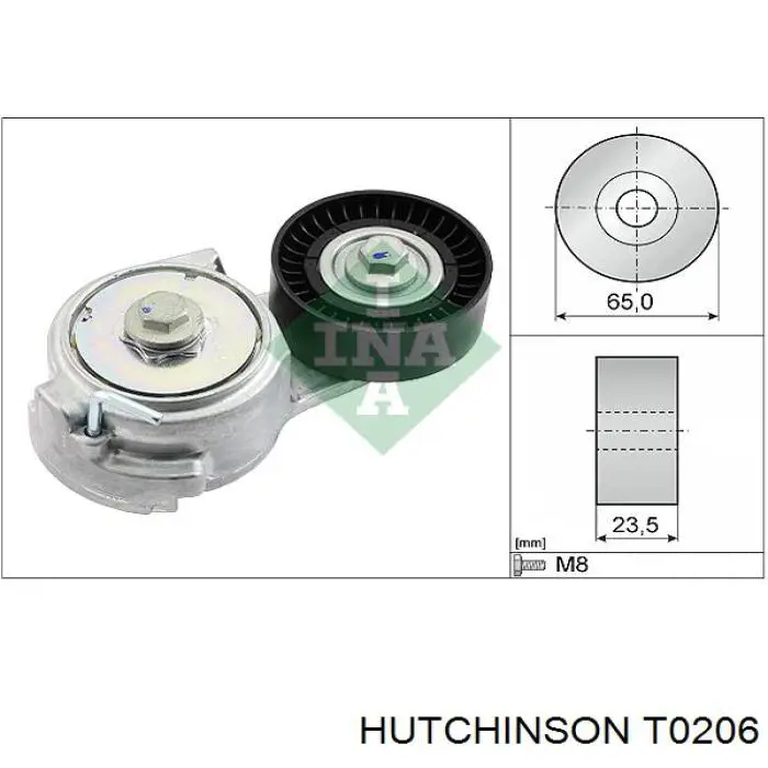 Compre T0206 Hutchinson Reguladora de tensão da correia de transmissão