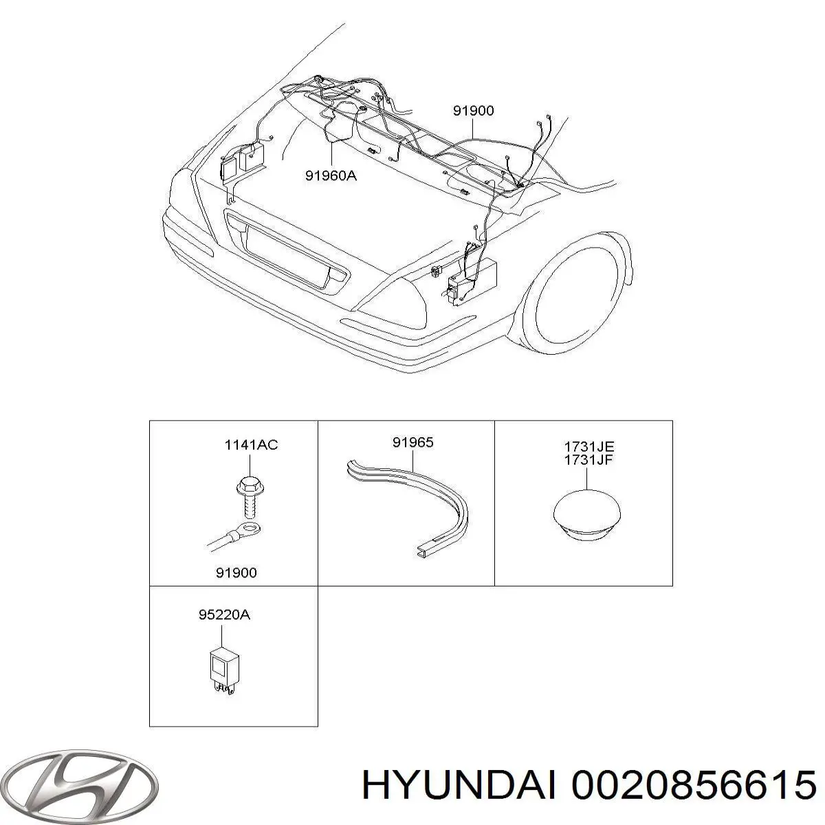 Compre Tampão de fundo de carroçaria Hyundai Sonata 4