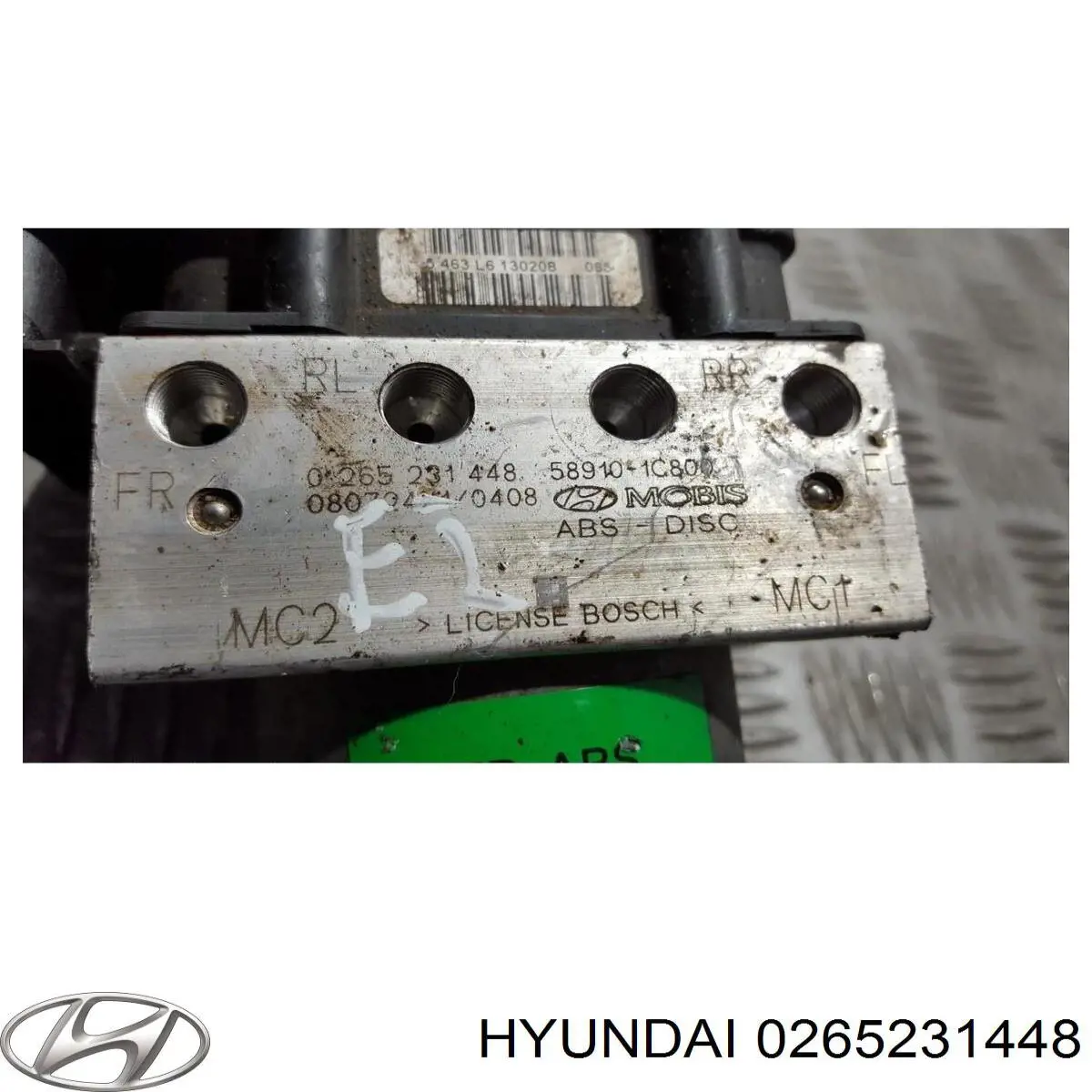 Compre 0265231448 Hyundai/Kia Unidade hidráulico de controlo ABS