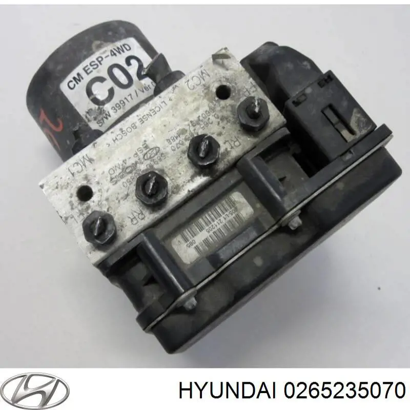 0265235070 Hyundai/Kia Unidade hidráulico de controlo ABS