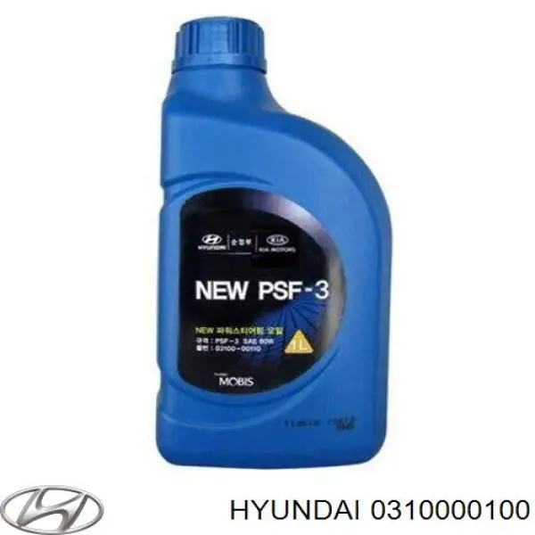 Fluido da Direção hidrâulica assistida 0310000100 Hyundai/Kia