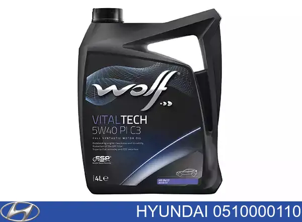 Óleo de transmissão 0510000110 Hyundai/Kia
