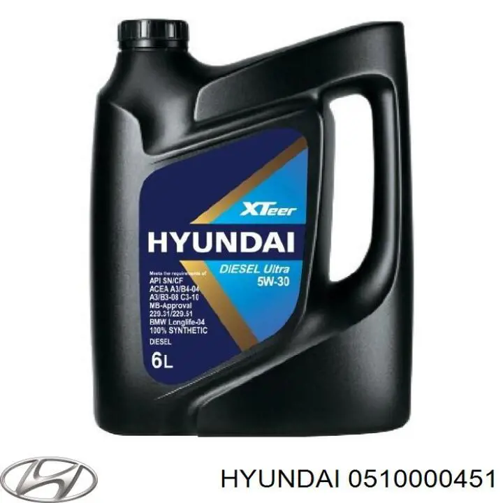 Óleo para motor 0510000451 Hyundai/Kia