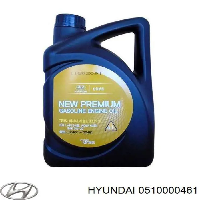 0510000461 Hyundai/Kia Óleo para motor