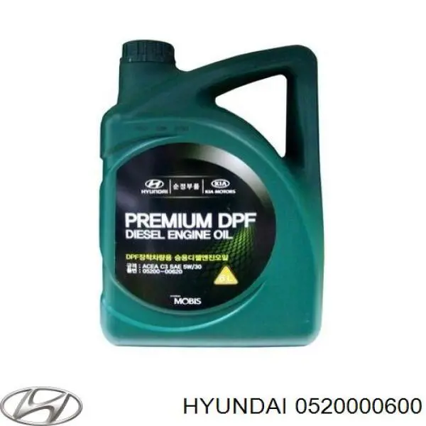 0520000600 Hyundai/Kia Óleo para motor