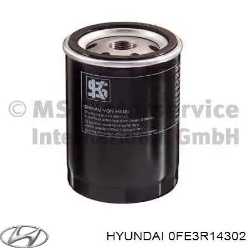 0FE3R14302 Hyundai/Kia Filtro de óleo