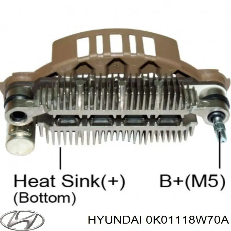Compre 0K01118W70A Hyundai/Kia Relê-regulador do gerador (relê de carregamento)