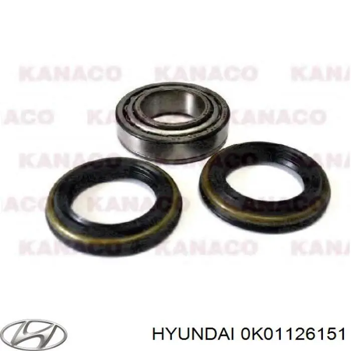 Compre 0K01126151 Hyundai/Kia Rolamento de cubo traseiro