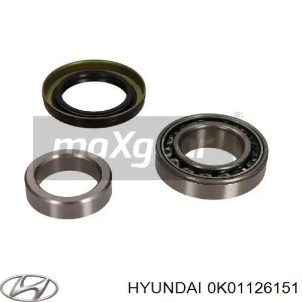 0K01126151 Hyundai/Kia Rolamento de cubo traseiro