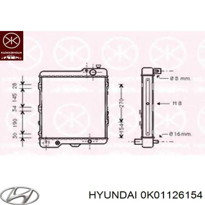Compre 0K01126154A Hyundai/Kia Vedação interna de cubo traseiro