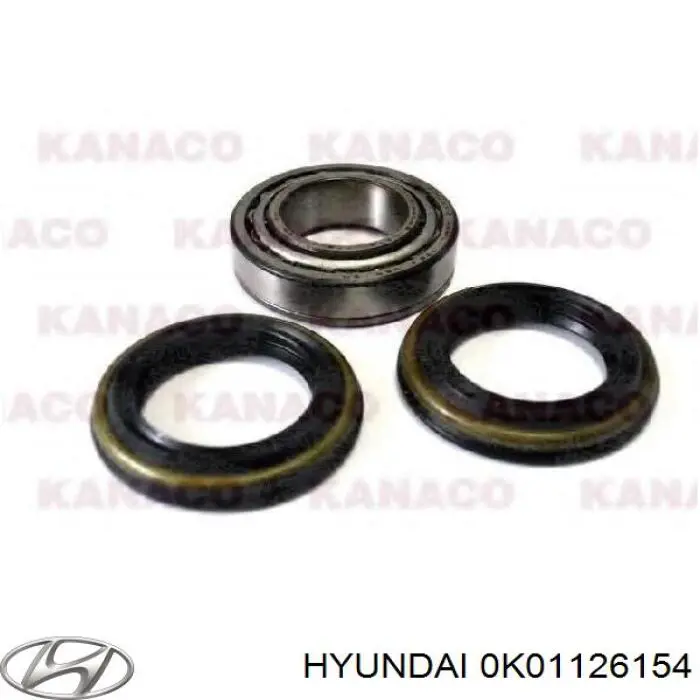 Vedação interna de cubo traseiro 0K01126154A Hyundai/Kia