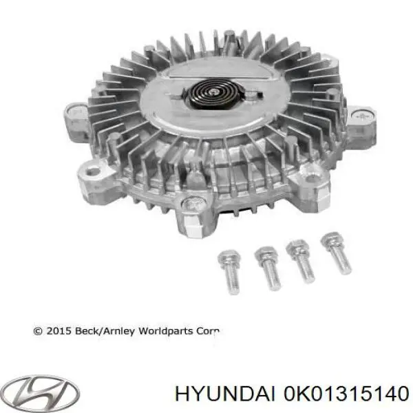 Acoplamento viscoso de ventilador de esfriamento 0K01115140 Hyundai/Kia
