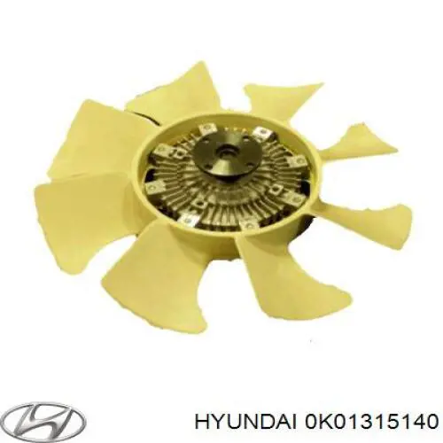 0K01315140 Hyundai/Kia Acoplamento viscoso de ventilador de esfriamento