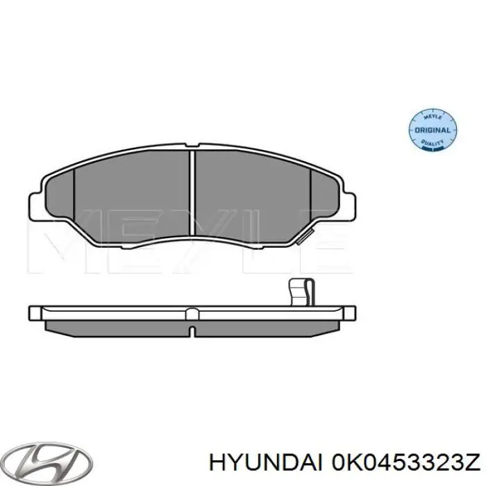 Compre 0K0453323Z Hyundai/Kia Sapatas do freio dianteiras de disco