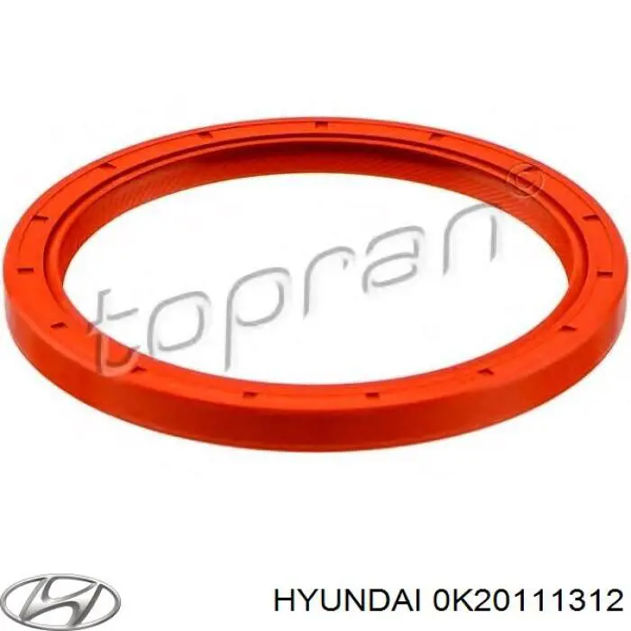0K20111312 Hyundai/Kia Vedação traseira de cambota de motor