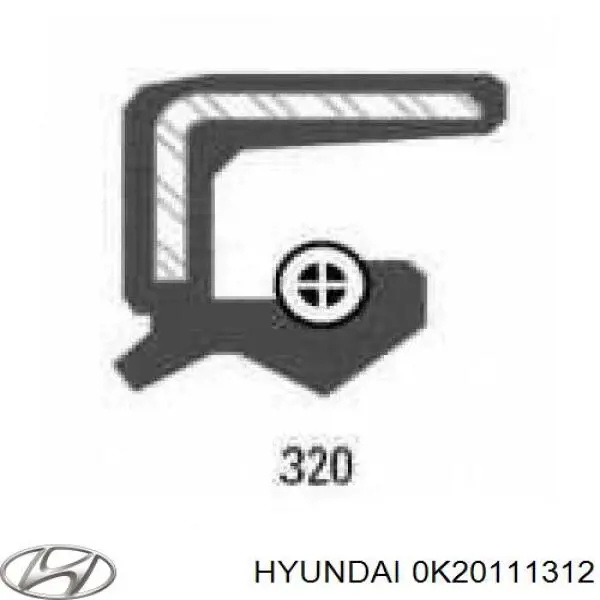 Compre 0K20111312 Hyundai/Kia Vedação traseira de cambota de motor