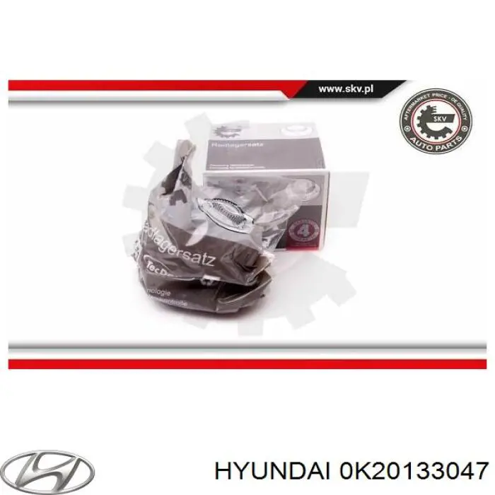 Compre 0K20133047 Hyundai/Kia Rolamento de cubo dianteiro