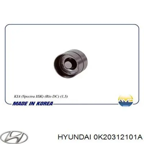 Compensador hidrâulico (empurrador hidrâulico), empurrador de válvulas Hyundai/Kia 0K20312101A preço, a partir de 26,37 USD