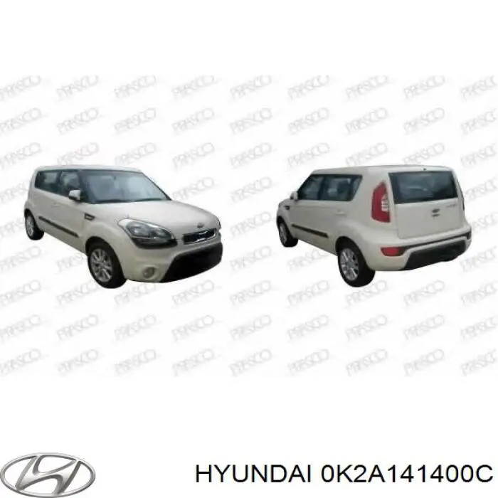 Compre 0K2A141400C Hyundai/Kia Cilindro mestre de embraiagem