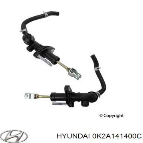 0K2A141400C Hyundai/Kia Cilindro mestre de embraiagem