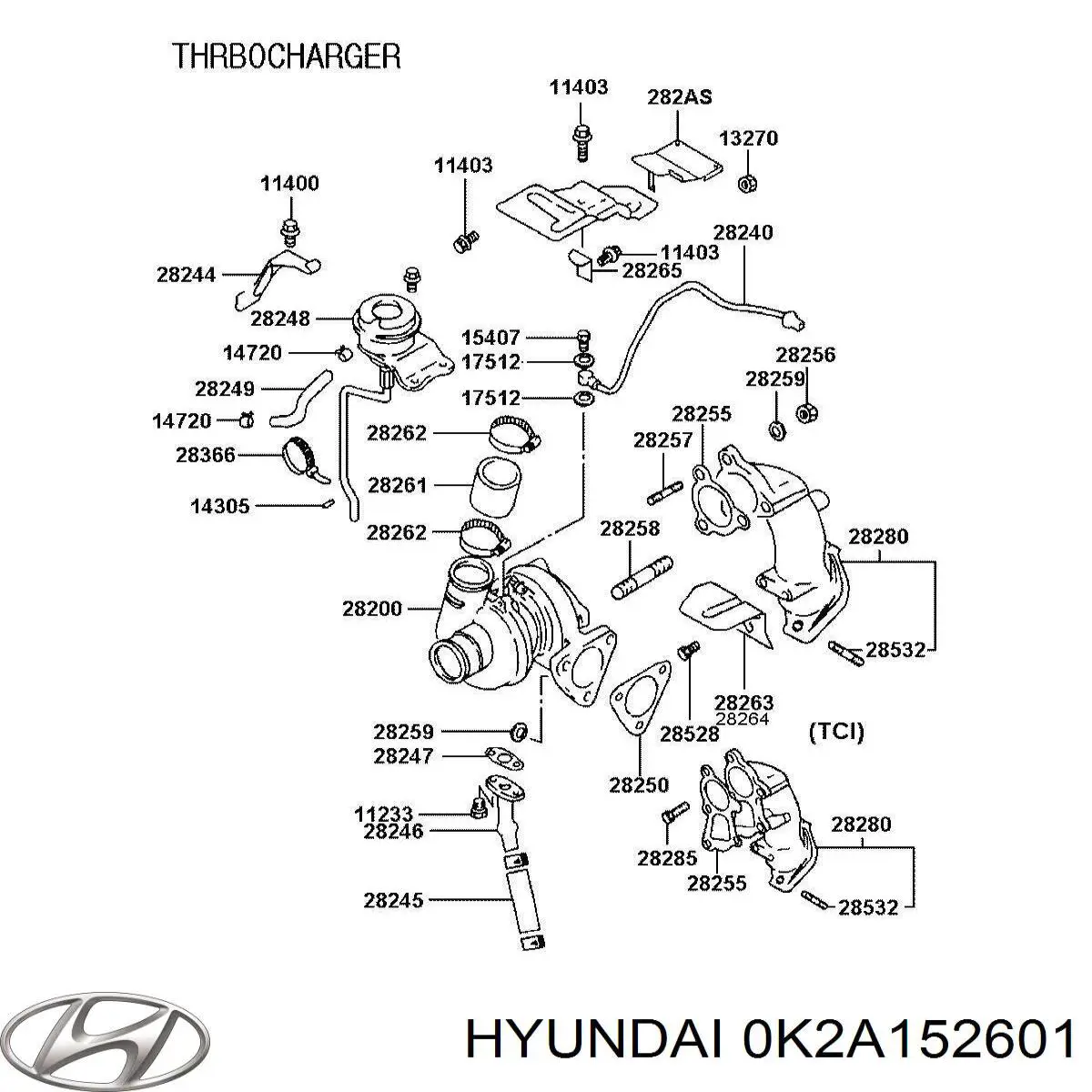 0K2A152601 Hyundai/Kia 