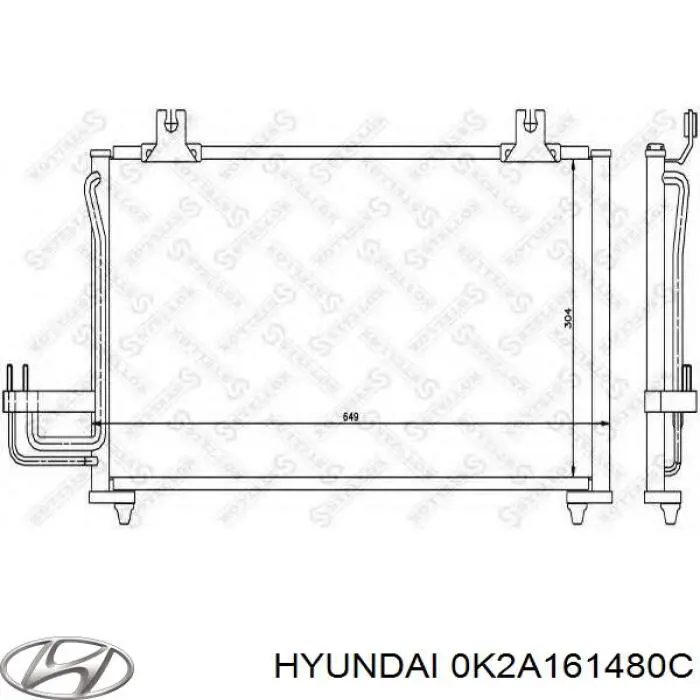 Radiador de aparelho de ar condicionado Hyundai/Kia 0K2A161480C preço, a partir de 64,70 USD