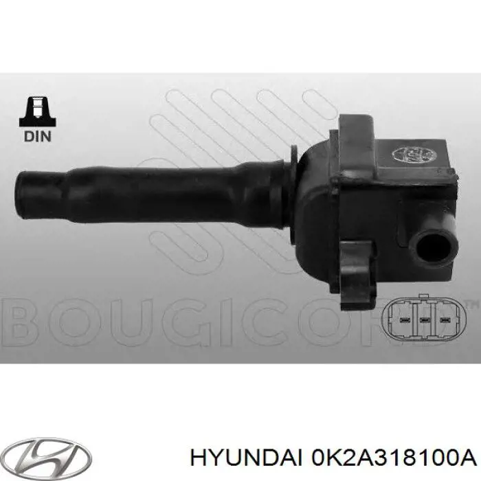 0K2A318100A Hyundai/Kia Bobina de ignição