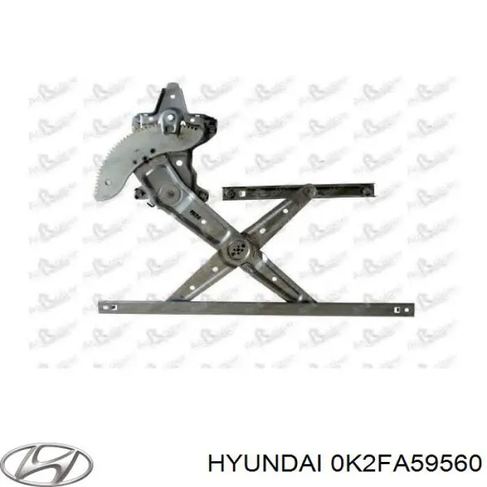 Mecanismo de acionamento de vidro da porta dianteira esquerda Hyundai/Kia 0K2FA59560 preço, a partir de 69,46 USD