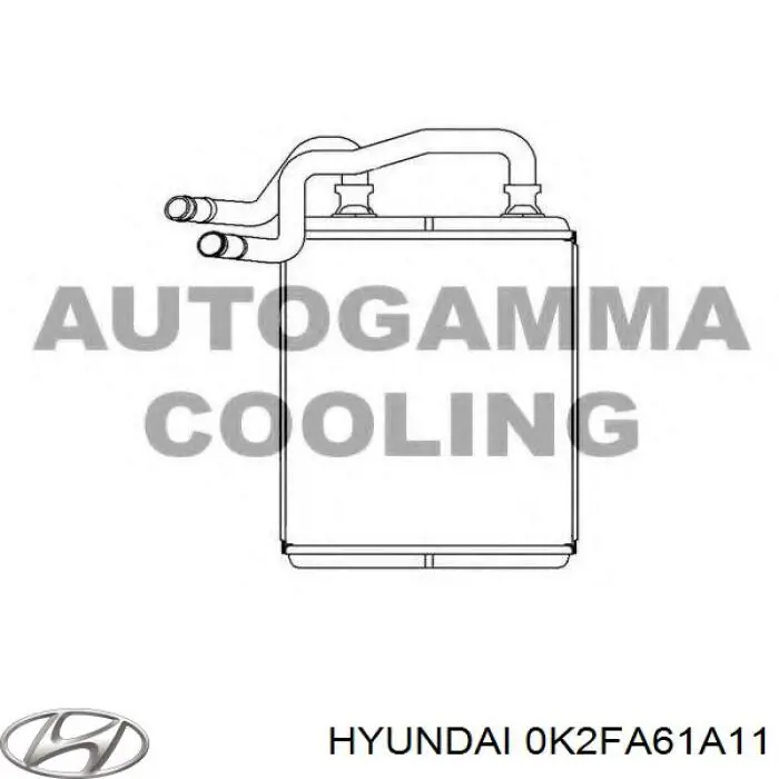 Compre 0K2FA61A11 Hyundai/Kia Radiador de forno (de aquecedor)